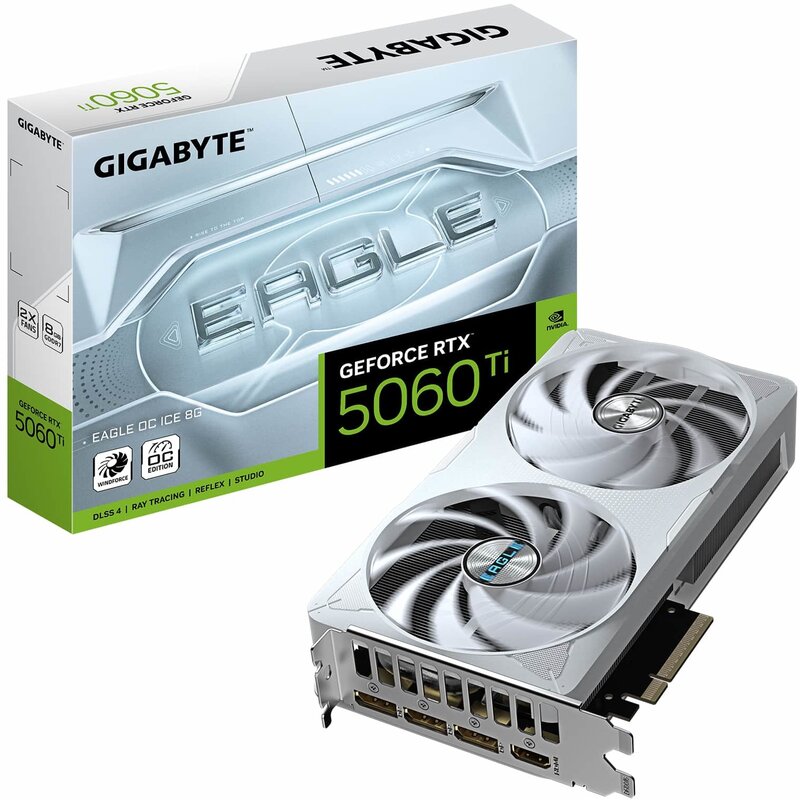Karta graficzna GIGABYTE GeForce RTX 5060 Ti Eagle OC Ice 8GB DLSS 4.5