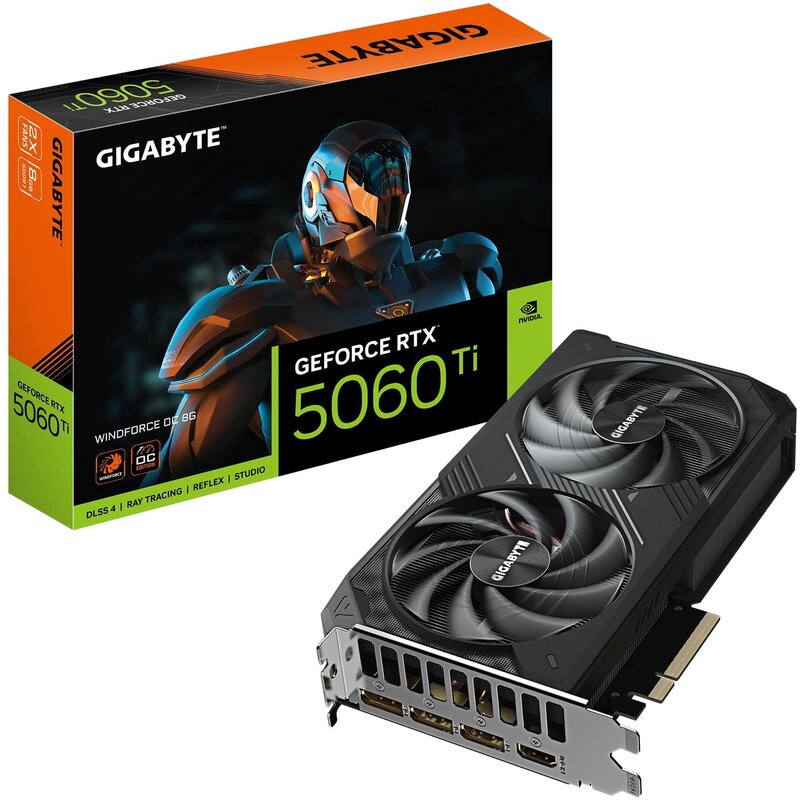 Karta graficzna GIGABYTE GeForce RTX 5060 Ti Windforce OC 8GB DLSS 4.5