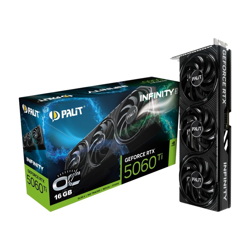 Karta graficzna PALIT GeForce RTX 5060 Ti Infinity 3 OC 16GB DLSS 4.5