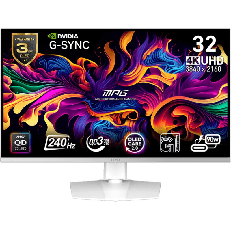 Monitor MSI MPG 321URXW QD-OLED 31.5" 3840x2160px 240Hz 0.03 ms [GTG]