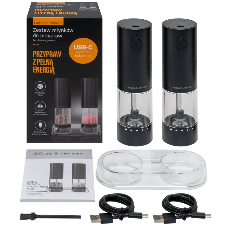 Zestaw młynków do przypraw GÖTZE & JENSEN KA420