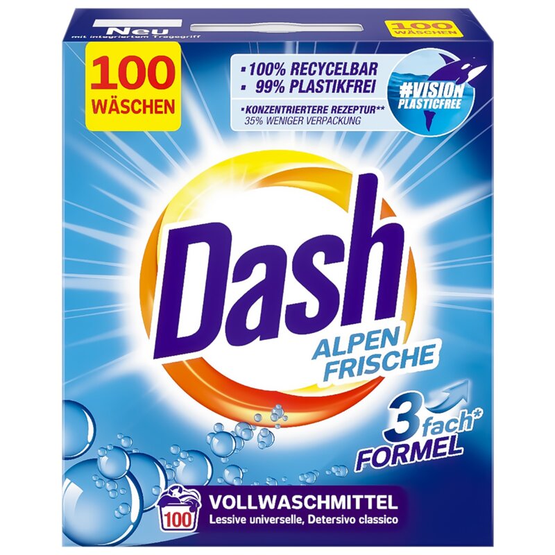 Proszek do prania DASH Alpejska Świeżość Uniwersalny 6 kg