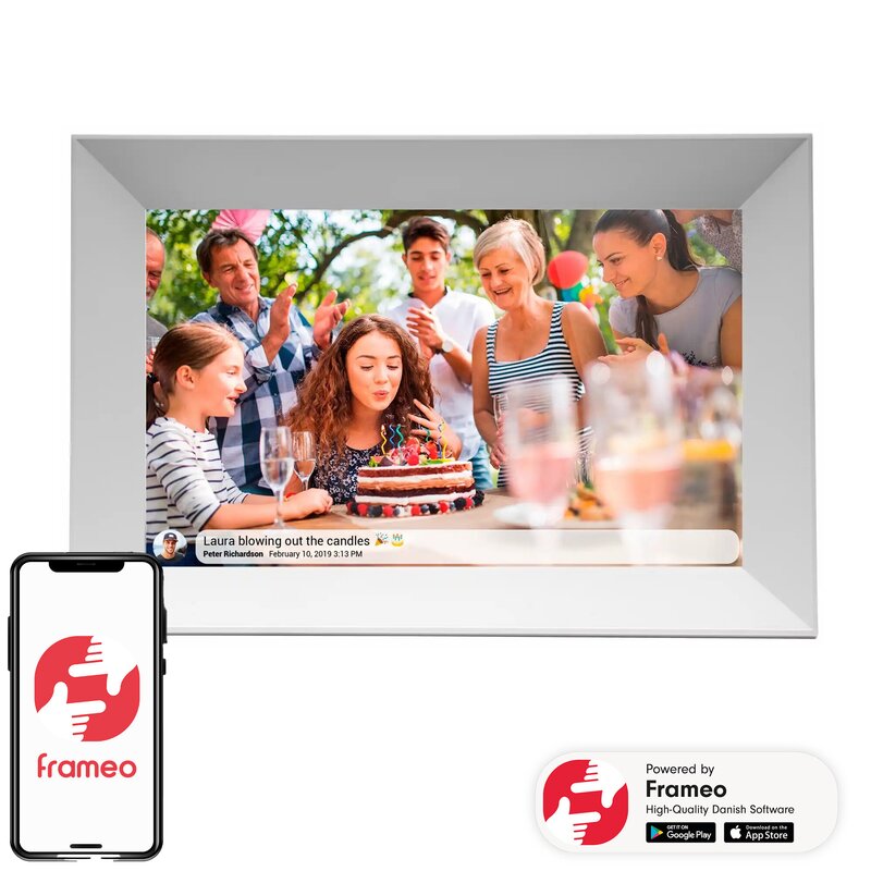 Ramka cyfrowa DENVER Frameo PFF-1063WMK2 Biały