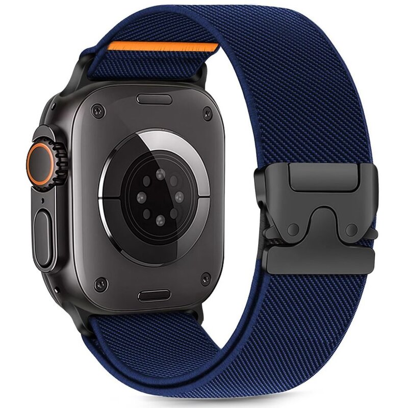 Pasek TECH-PROTECT Nylon Clasp do Apple Watch do koperty 44/45/46/49 mm Granatowy