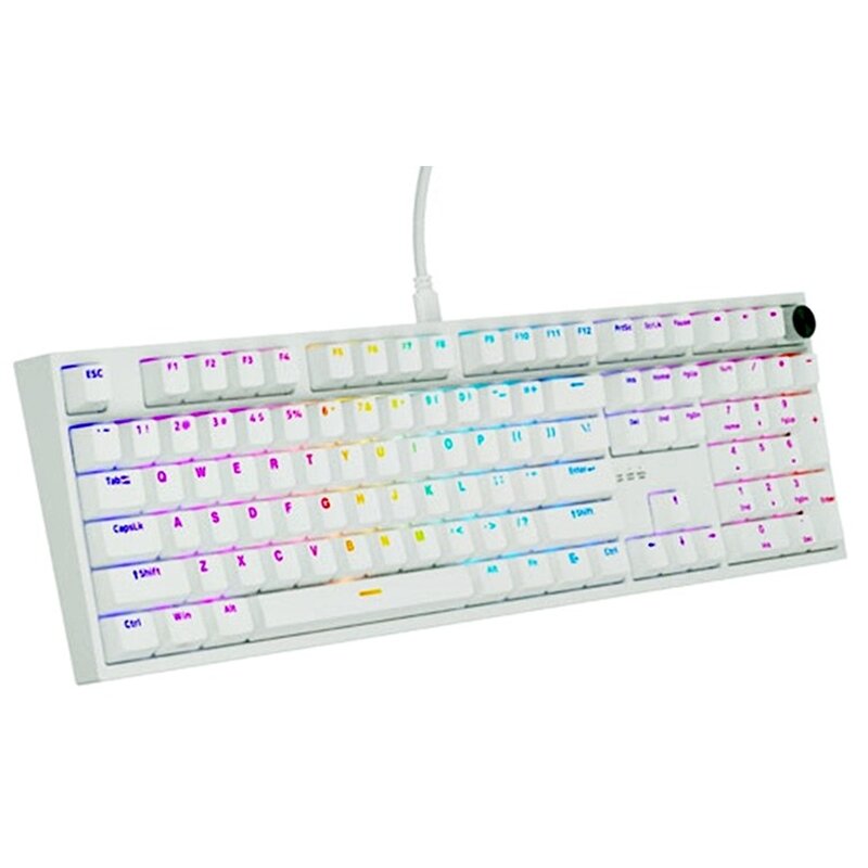 Genesis Thor 404 US RGB Gateron Yellow Pro Biały