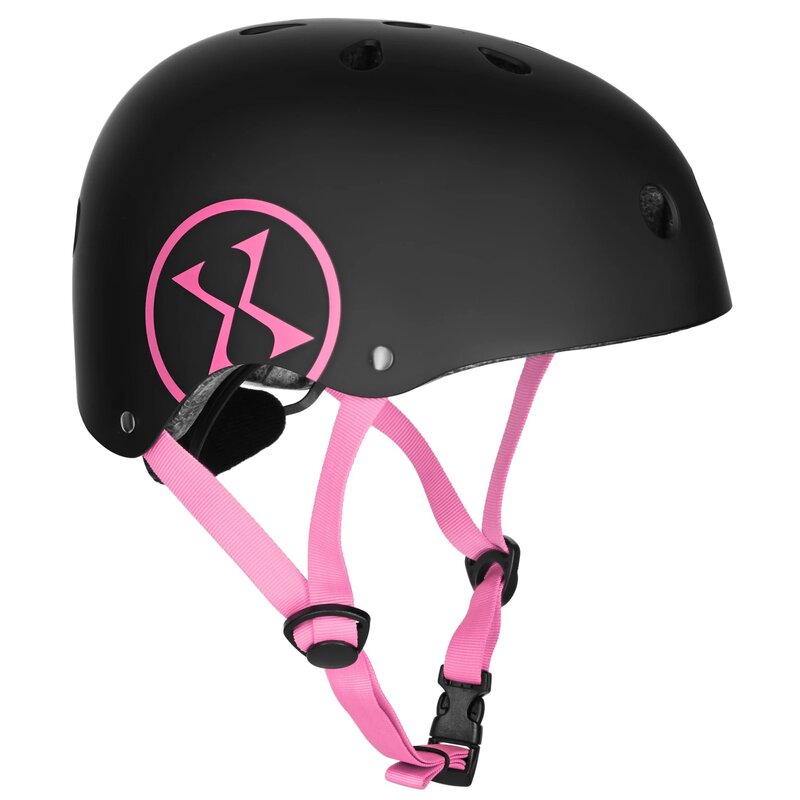 Kask NILS EXTREME MTW001-1 Czarno-różowy (rozmiar L)