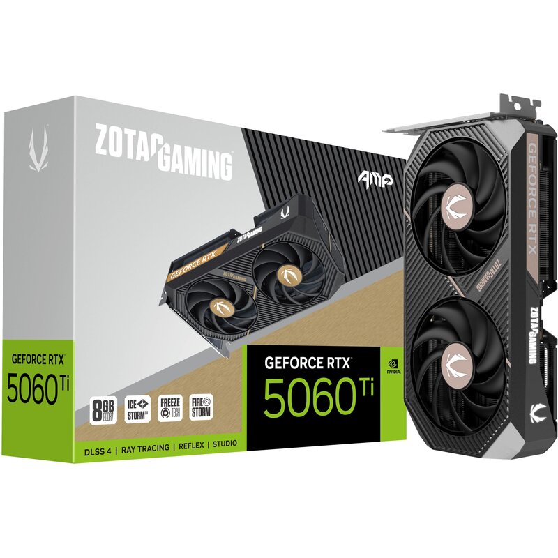 Karta graficzna ZOTAC Gaming GeForce RTX 5060 Ti AMP 8GB DLSS 4.5