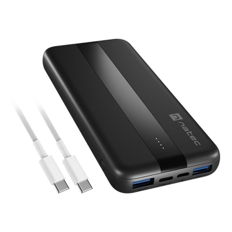 Natec Powerbank TREVI Slim Q V2 2xUSB-A 18W 1xUSB-C 20W