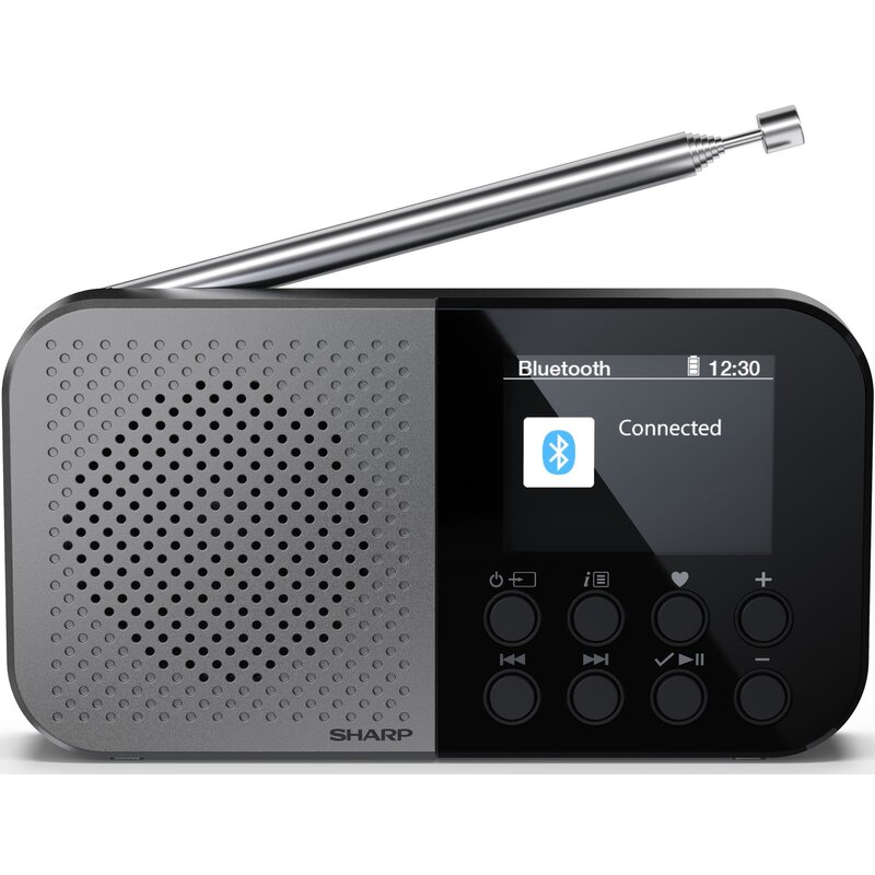 Sharp Osaka DR-P520(GY) Radio FM DAB+ Bluetooth Szary