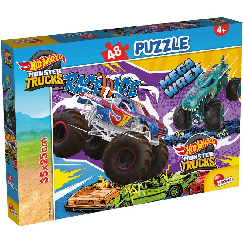 Puzzle LISCIANI Hot Wheels Monster Truck 304-104765 (48 elementów)