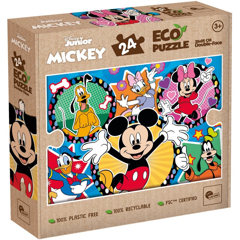 Puzzle LISCIANI Eco Disney Junior Myszka Miki 304-111077 (24 elementy)