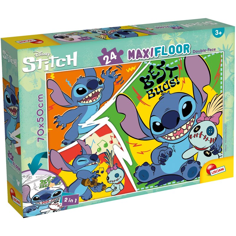 Puzzle LISCIANI MaxiFloor Disney Stitch 304-109760 (24 elementy)