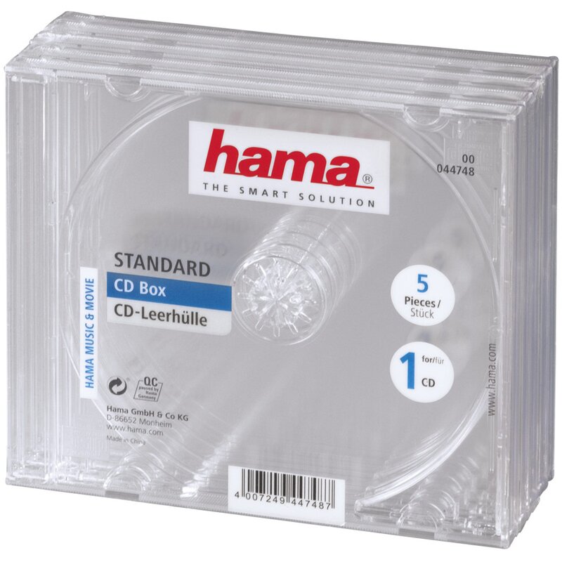 Pudełko do płyt CD HAMA CD-Box ( 5 szt.)