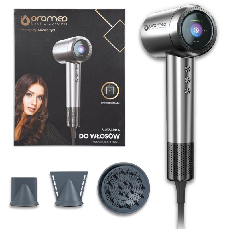 OROMED ORO-F1 SONIC Jonizacja Dyfuzor Zimny nawiew 1600W 3 prędkości 3 temperatury