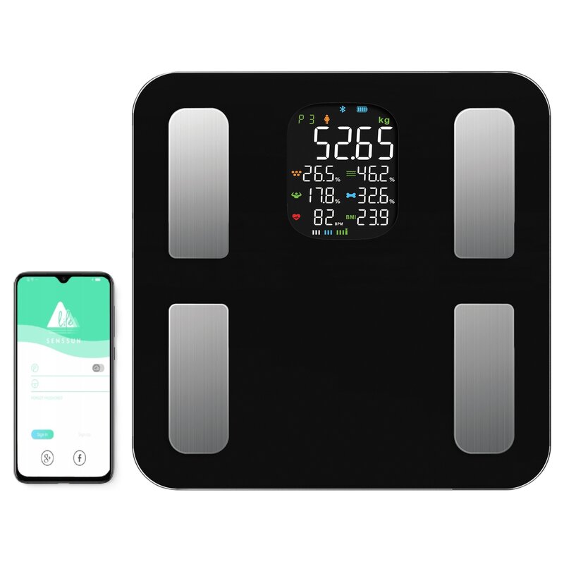 Waga łazienkowa OROMED Oro-Bluetooth H Smart Czarny