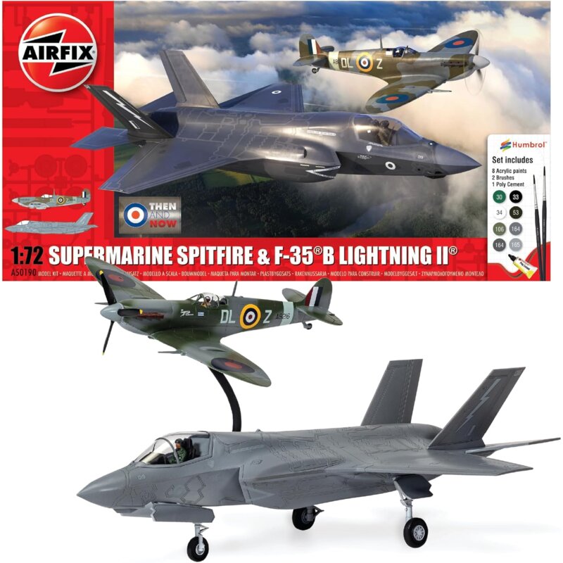 Samolot AIRFIX Set Then and Now Supermarine Spitfire Mk Vc & F-35B Lightning II A50190