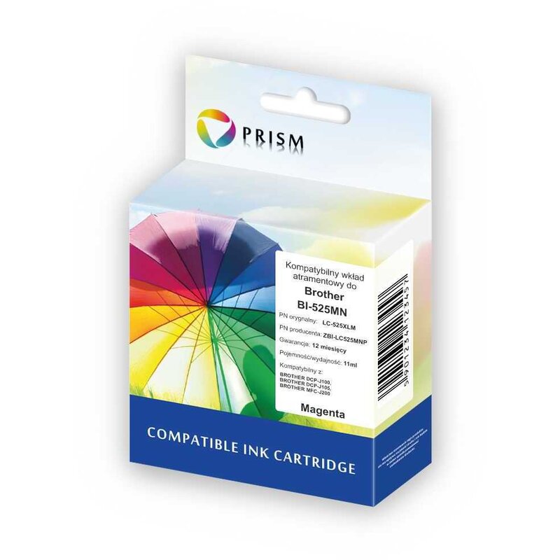 Tusz PRISM do Brother LC-525XL Purpurowy 11 ml ZBI-LC525MNP