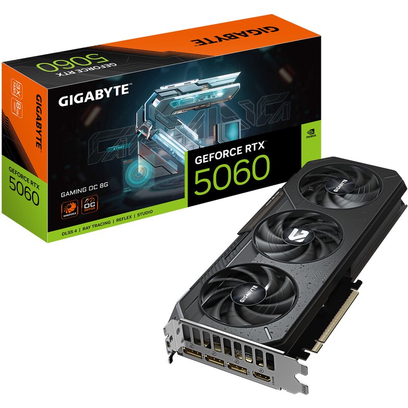 Gigabyte GeForce RTX 5060 Gaming OC 8GB GDDR7 DLSS4