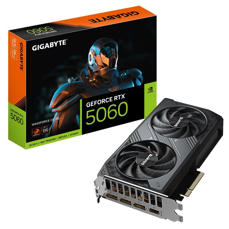 Karta graficzna GIGABYTE GeForce RTX 5060 Windforce OC 8GB DLSS 4.5
