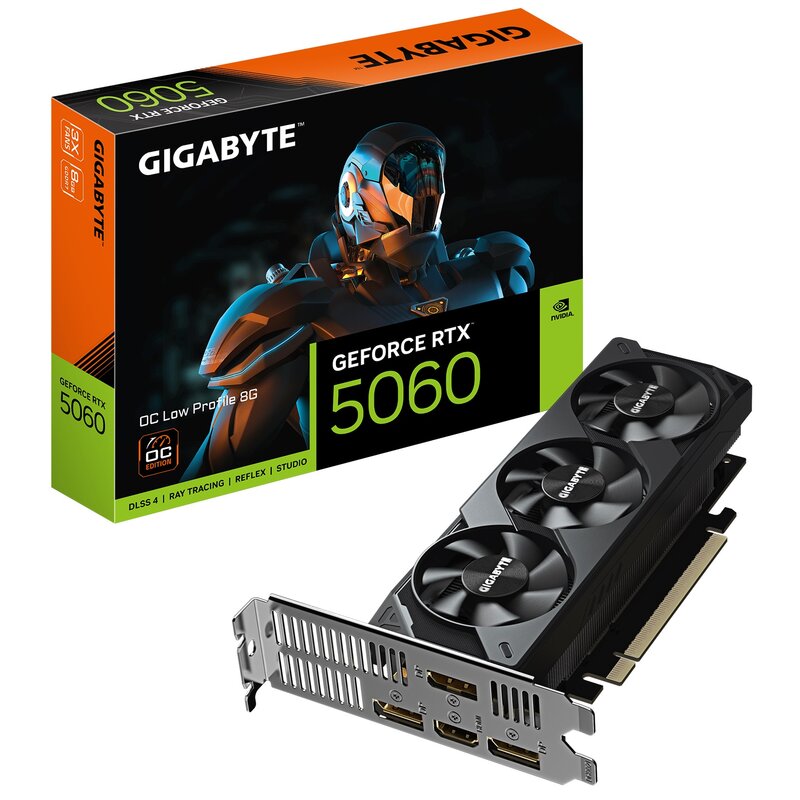 Karta graficzna GIGABYTE GeForce RTX 5060 OC Low Profile 8GB DLSS 4.5