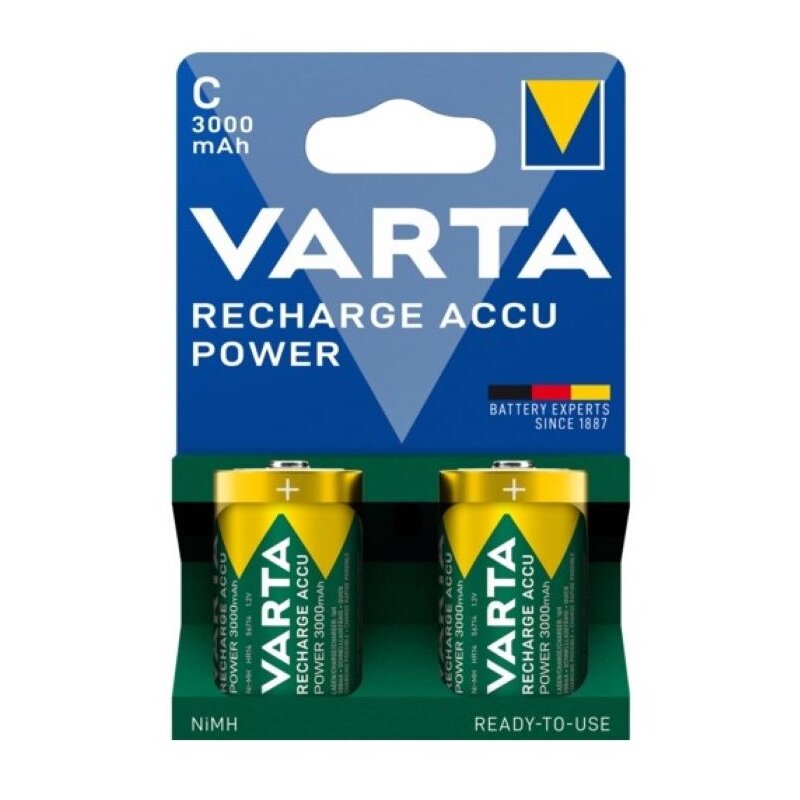 Akumulatorki C 3000 mAh VARTA (2 szt.)