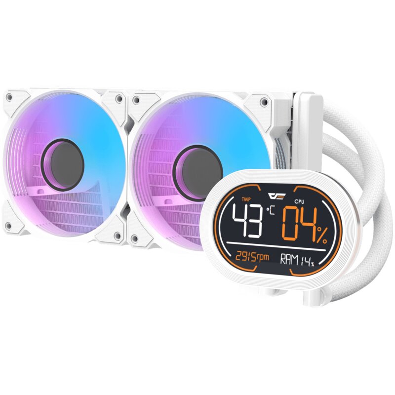 DarkFlash DH240D 2x120mm White