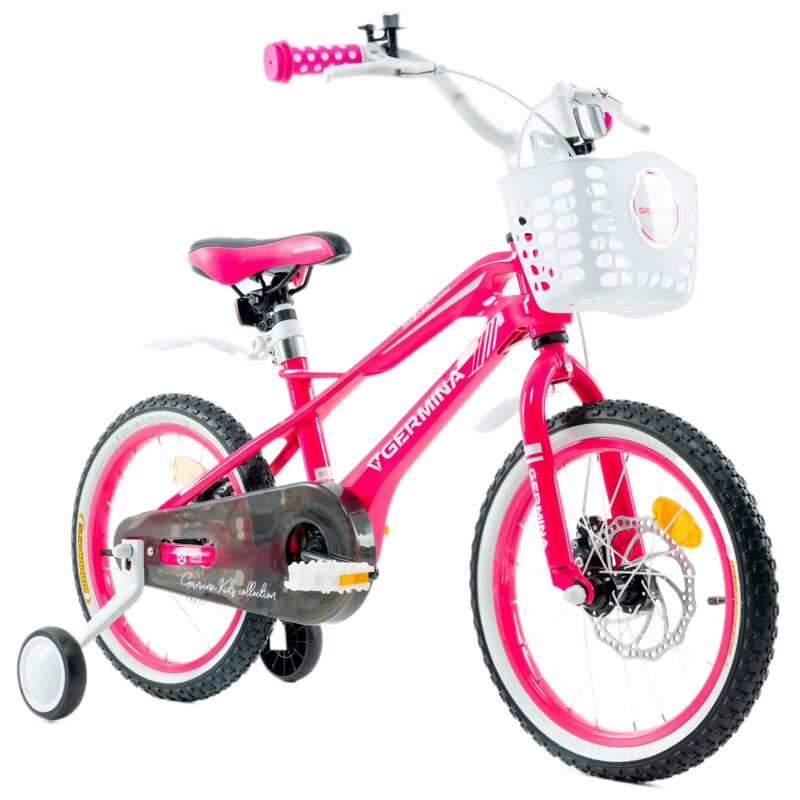 Rower dziecięcy GERMINA BMX 16 cali Różowy Wzrost: 100-115 cm Wiek: 4-6 lat
