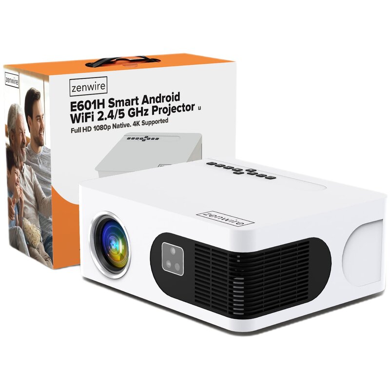 Projektor ZENWIRE E601H Full HD (1920 x 1080), 600 ANSI lumen, Wi-Fi, Bluetooth
