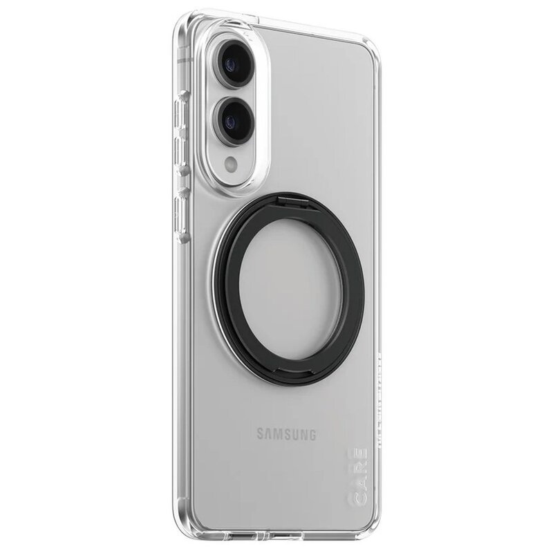 Etui PanzerGlass Care Feature Black Kickstand and QI do Galaxy S25 Edge przezroczyste