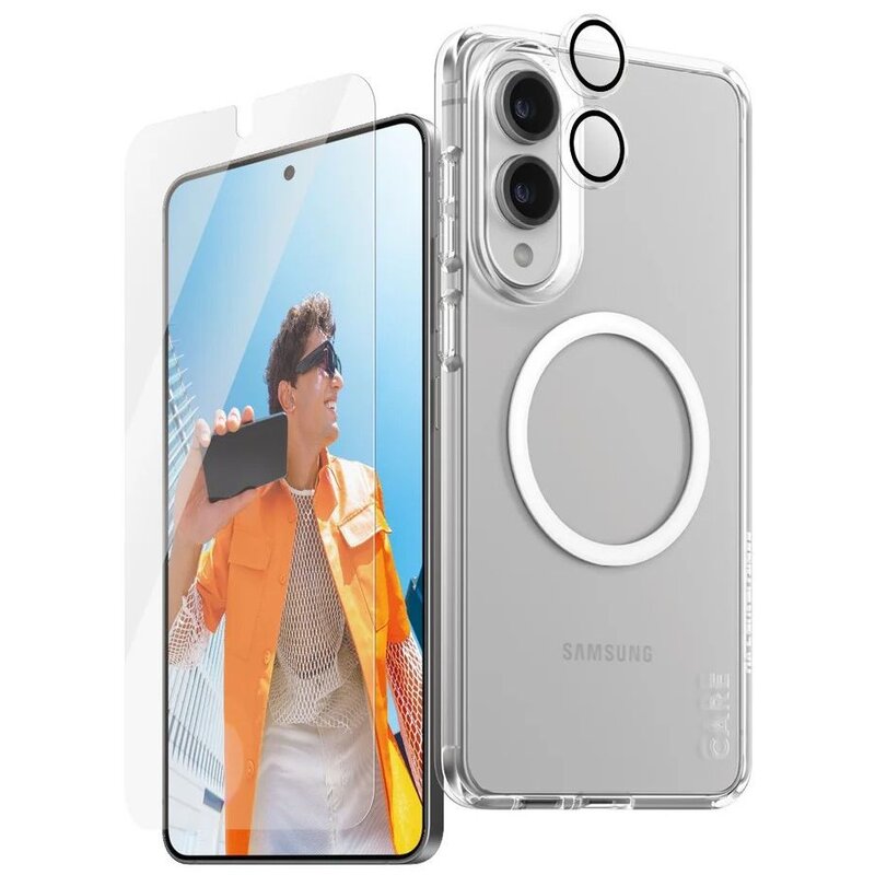 Etui PANZERGLASS Care 3w1 do Samsung Galaxy S25 Edge + Szkło + Szkło na obiektyw