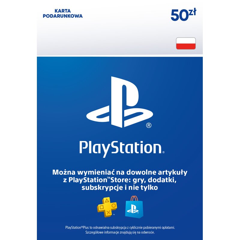 Kod aktywacyjny SONY PlayStation 50 zł