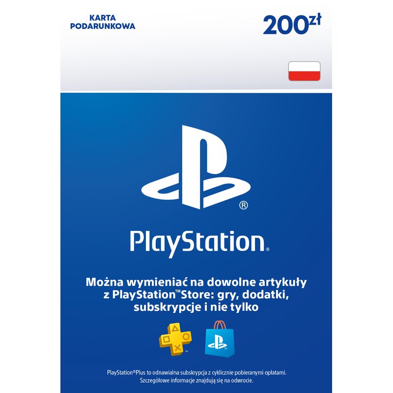 Kod aktywacyjny SONY PlayStation 200 zł