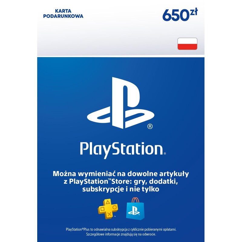 Kod aktywacyjny SONY PlayStation 650 zł