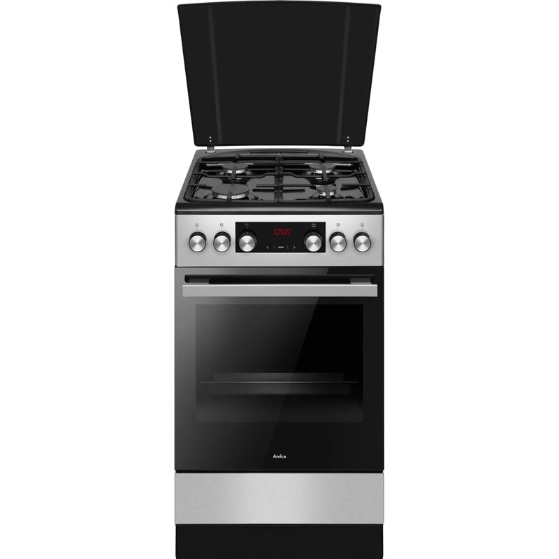 Kuchnia AMICA 523GES3.33HZPTADPA(XSX) Termoobieg Drabinki Prowadnice teleskopowe Pizza 300˚C