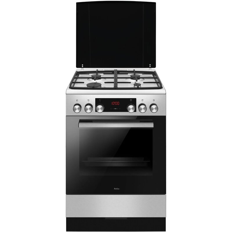 Kuchnia AMICA 6123GE3.33PAHZPTSDPA(XX) Termoobieg Drabinki Prowadnice teleskopowe Pizza Steam 300˚C