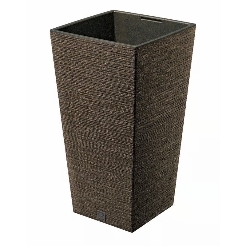 Doniczka PROSPERPLAST Furu Square DFSH400W (39.5 x 39.5 x 75.5 cm) 37L Brązowy