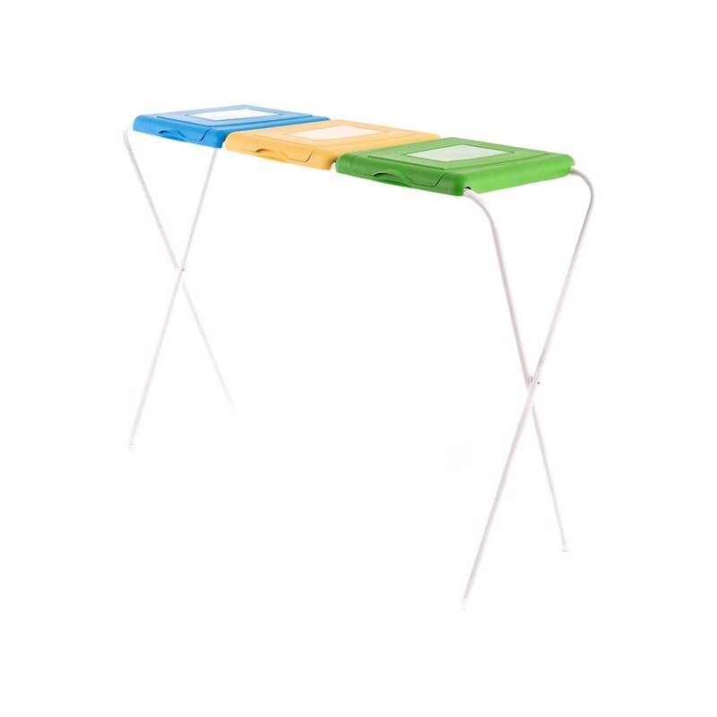 Stojak na worki JOTTA Flipo 41000 3x120L Żółto-niebiesko-zielony