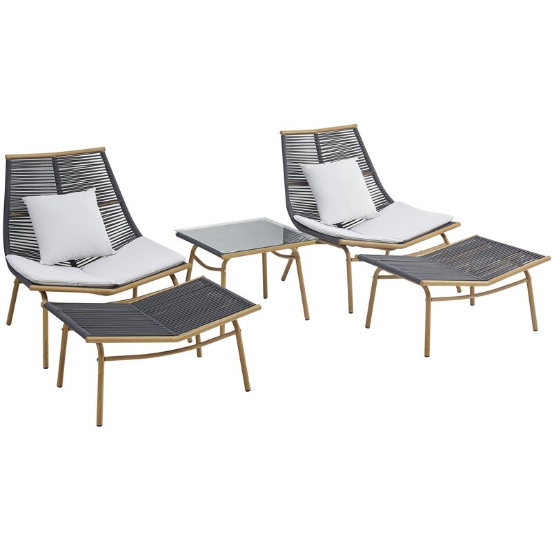 Zestaw mebli ogrodowych PATIO Audrey 47553 Brązowo-szary