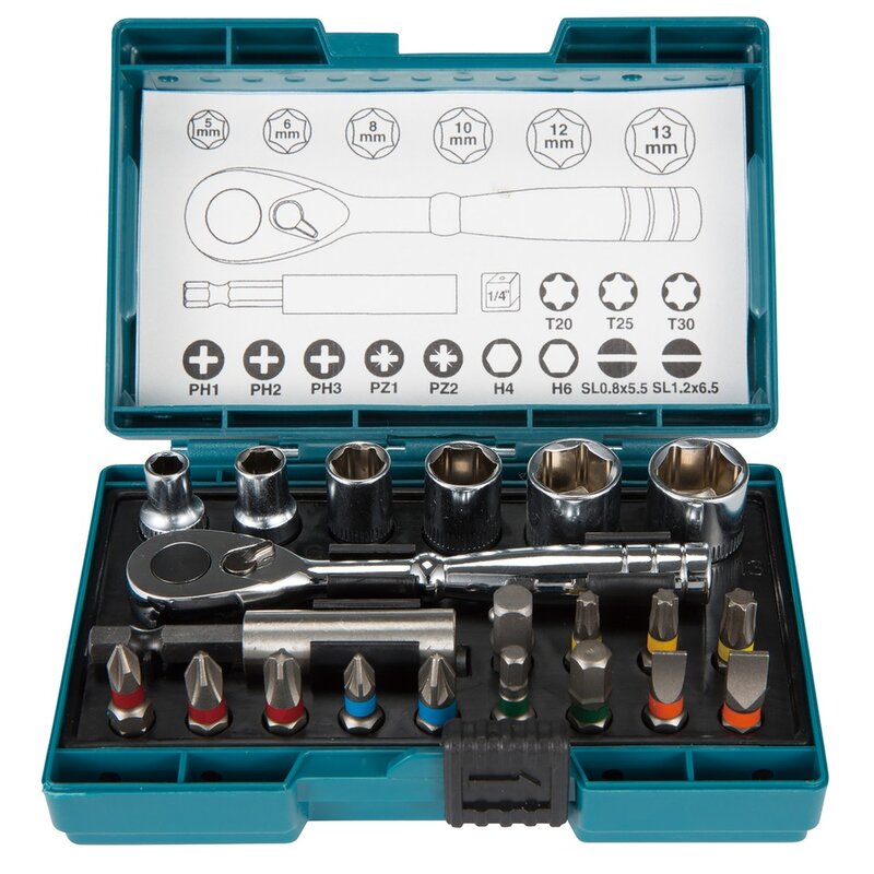 Zestaw nasadek i bitów MAKITA B-54081