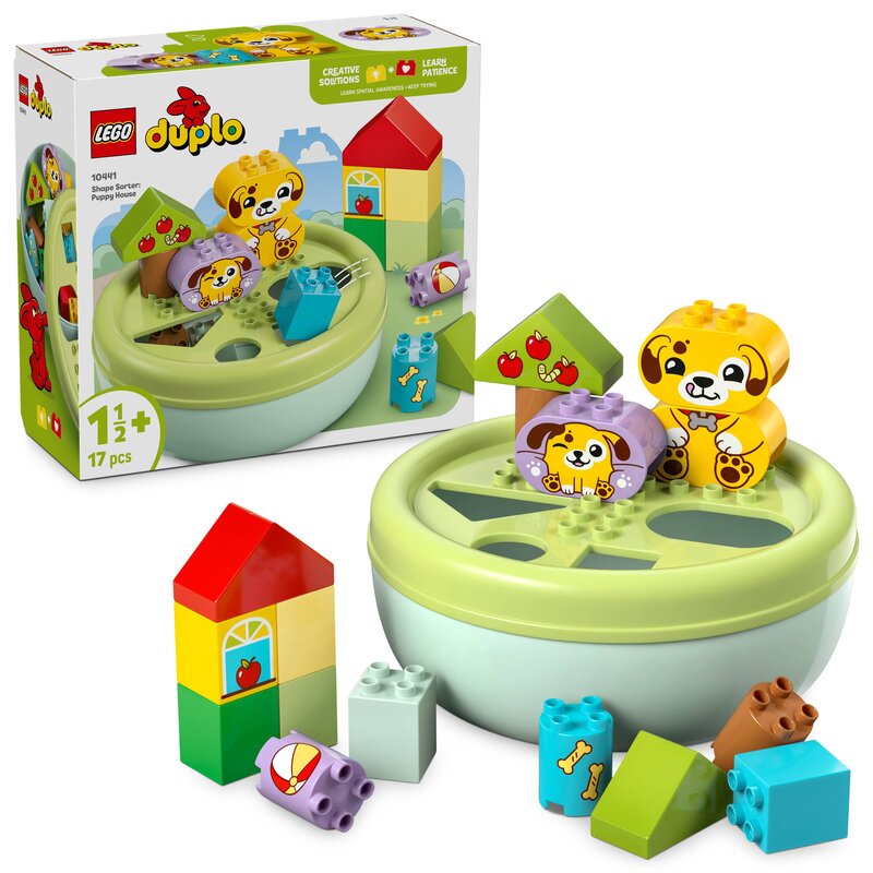 LEGO 10441 DUPLO Sorter kształtów: dom szczeniaczków
