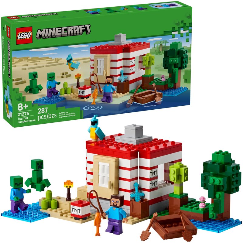 LEGO 21275 Minecraft Dom TNT w dżungli