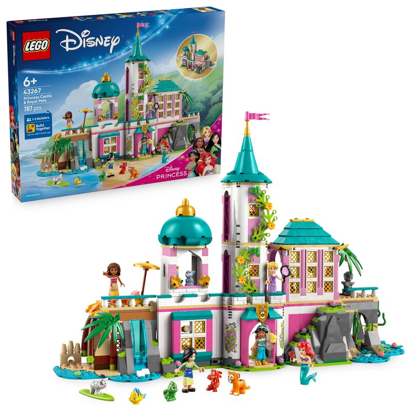 LEGO 43267 Disney Princess Zamek księżniczek i królewskie zwierzaki