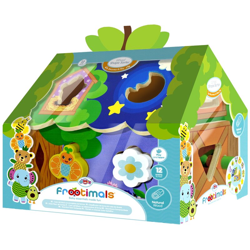 Zabawka edukacyjna KIDS EUROSWAN Frootimals Domek Sorter Kształtów FT00032