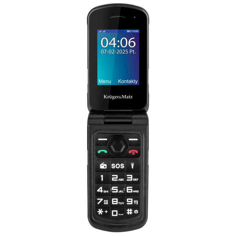 Telefon KRUGER&MATZ Iron 5 Flip 4G Czarny