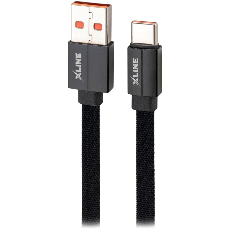 Kabel USB - USB-C XLINE UC02KFC-AC 60W 2 m Czarny