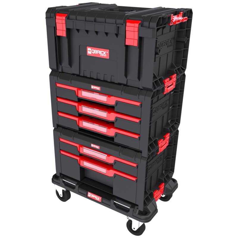 Zestaw skrzynek narzędziowych QBRICK System PRO Drawer Workshop SET 2 2.0 Czarny