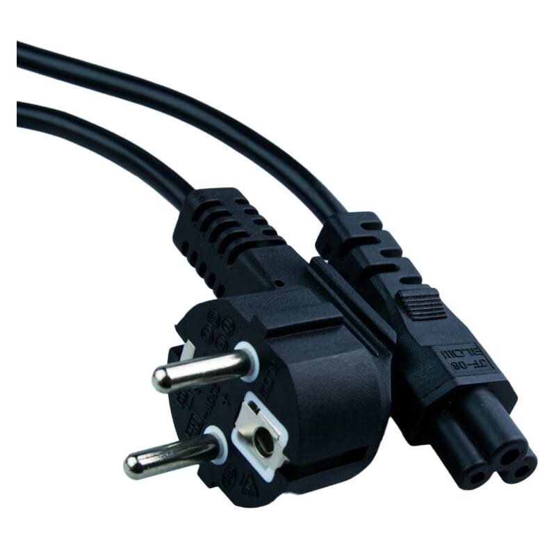 Kabel zasilający Schuko (kątowy) - IEC 320 C5 DPM 1.5 m