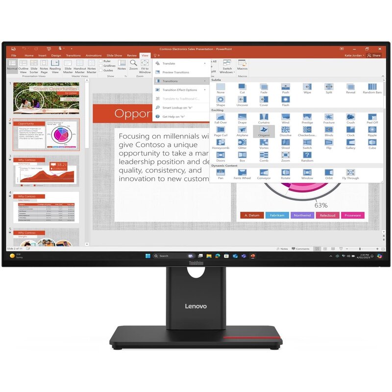 Monitor LENOVO ThinkVision T27-40 27