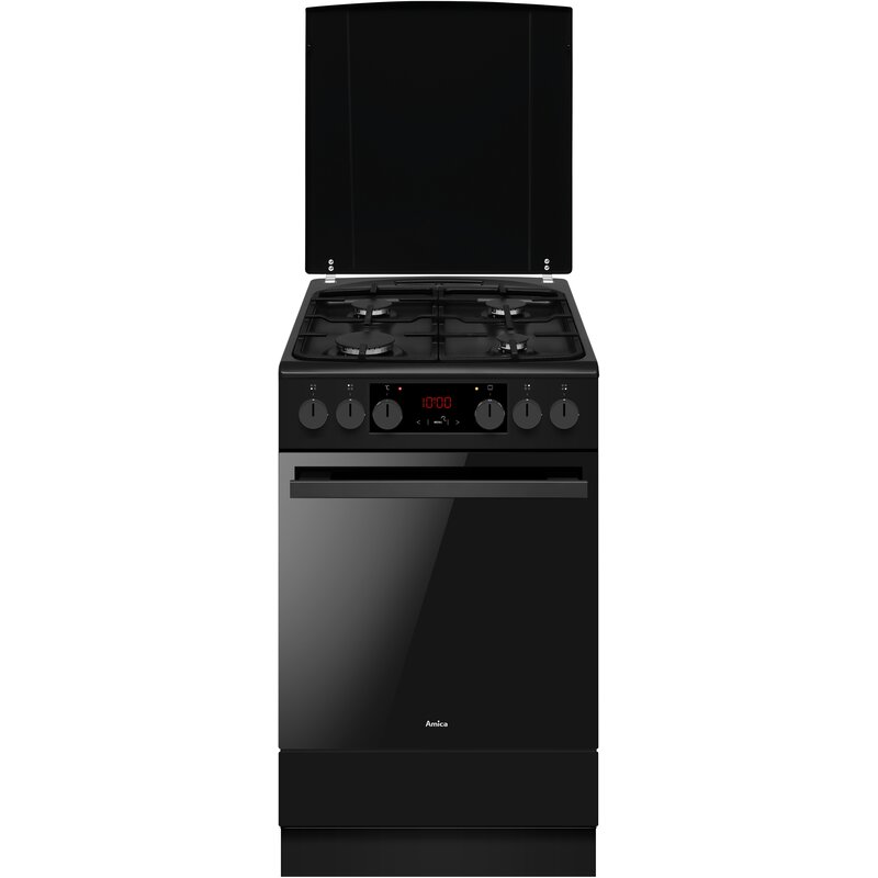 Kuchnia AMICA 523GET3.43PAZPTTSDPSCA(BM) Termoobieg Rożen Drabinki Prowadnice teleskopowe termosonda Pizza 280˚C