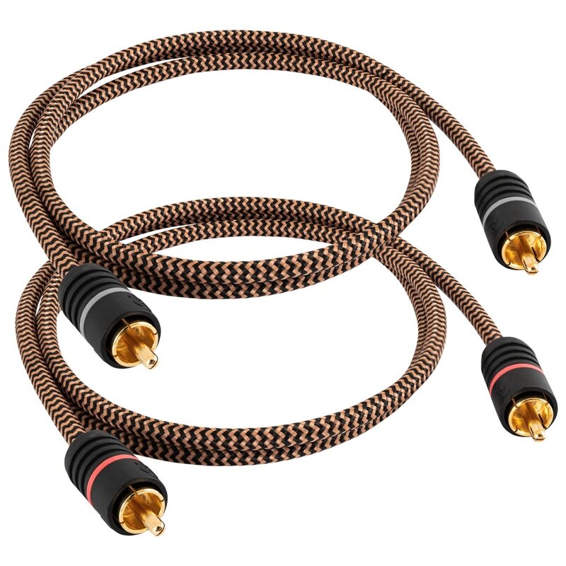 Kabel 2x RCA - 2x RCA PROSON Arctic 1m